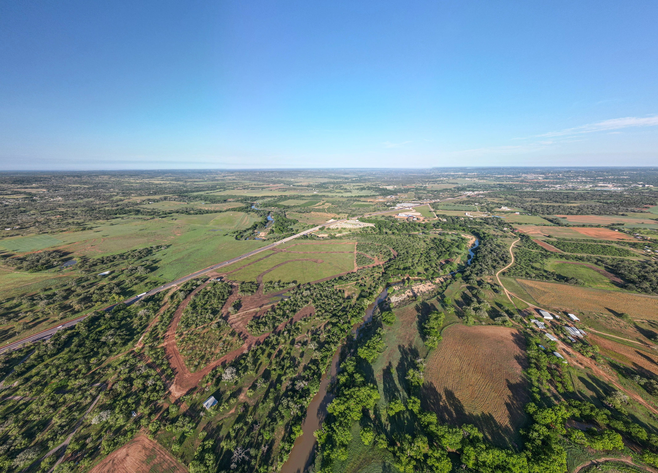 aerial view of arch ray resort