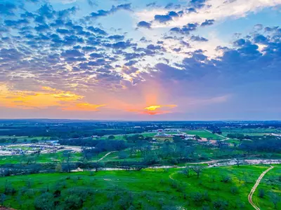 aerial view of Arch Ray 