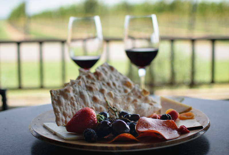 wine tasting and finger food